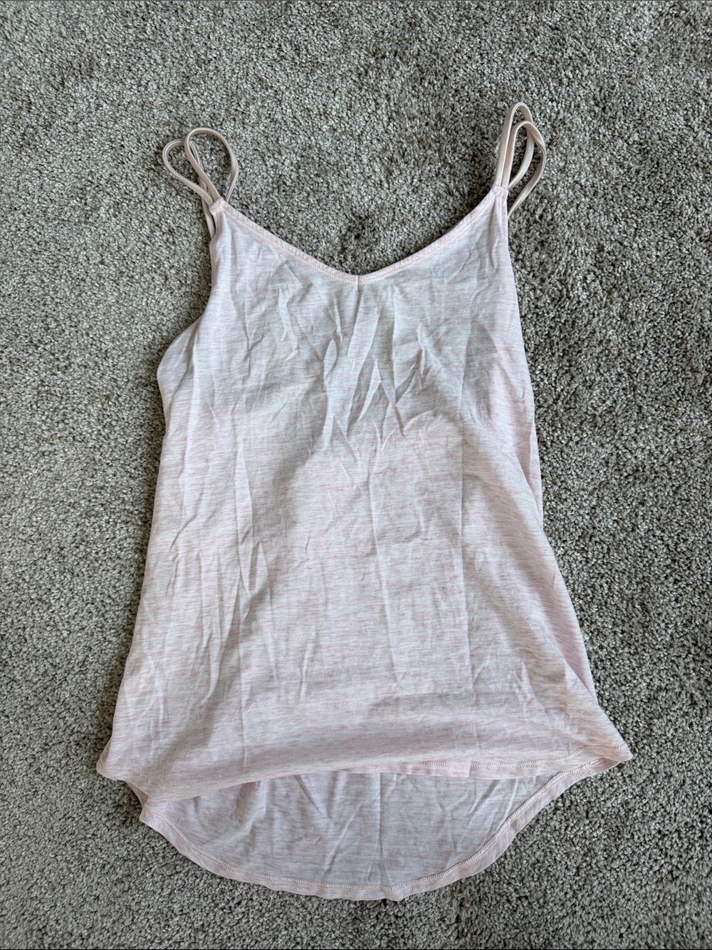 lululemon athletica Pale Pink V-Neck Spaghetti Strap Camisole